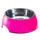 Colorful Melamine Dog Bowl with Non-Skid Silicone Base