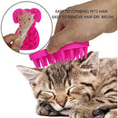 Silicone Dog Grooming Brush for Pet Massage & Care