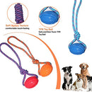 Rubber Rugby Spike Ball Rope Toy For Small Dog