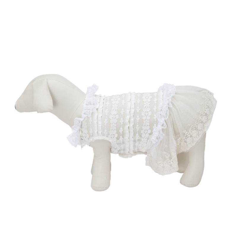 Lulala Dog Dress with Frill net Summer Spring, Classic For Pets