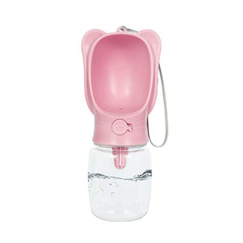 Emily Pets Dog Water Bottle Portable Plastic Pet Water(White,S-350ml,L-500ml)(Sky Blue,S-350ml,L-500ml)(Pink,S-350ml,L-500ml)