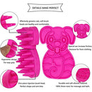 Silicone Dog Grooming Brush for Pet Massage & Care