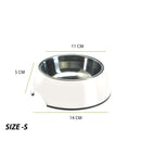 Colorful Melamine Dog Bowl with Non-Skid Silicone Base