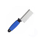 Stainless Steel Pet Grooming Comb with Anti-Slip Handle