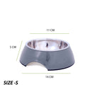 Colorful Melamine Dog Bowl with Non-Skid Silicone Base