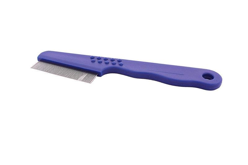 Stainless Steel Pin Flea Dog & Cat Grooming Comb-Blue-6.1 Inch