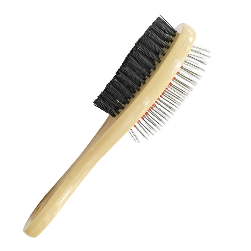 Emily Pets Dog Brush Pet Grooming Tools, 2 Sided Bristle Grooming Brush Long For Pets