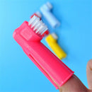 Dental Cleaning Toothbrush Set - 2 Finger Brushes (Multicolor)