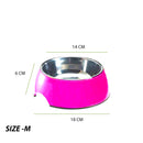 Colorful Melamine Dog Bowl with Non-Skid Silicone Base