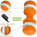 Rubber Molar Dog Toys Clean Dumbbell Teething Stick Bite Toys Pet Dog