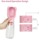 Portable Plastic Dog Water Bottle - Small (350ml) / Large (500ml)