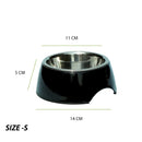 Colorful Melamine Dog Bowl with Non-Skid Silicone Base