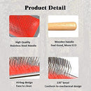 Wooden Handle Pet Slicker Brush For Dogs