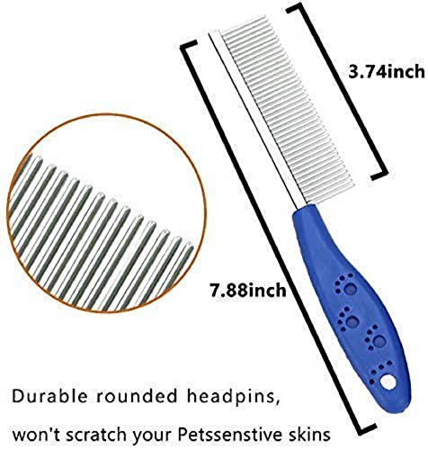 One Sided Pet Comb Stainless Steel Pin Dog Grooming Brush