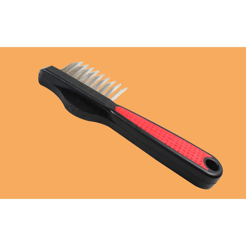 Emily pets Dogs Ferplast Comb for the Not Side Stainless Steel Blades Rakes, for Pets(Red-Black)Medium