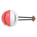 Teeth Cleaning pet Chewing Toy Food eat pet Dog (RED-White)