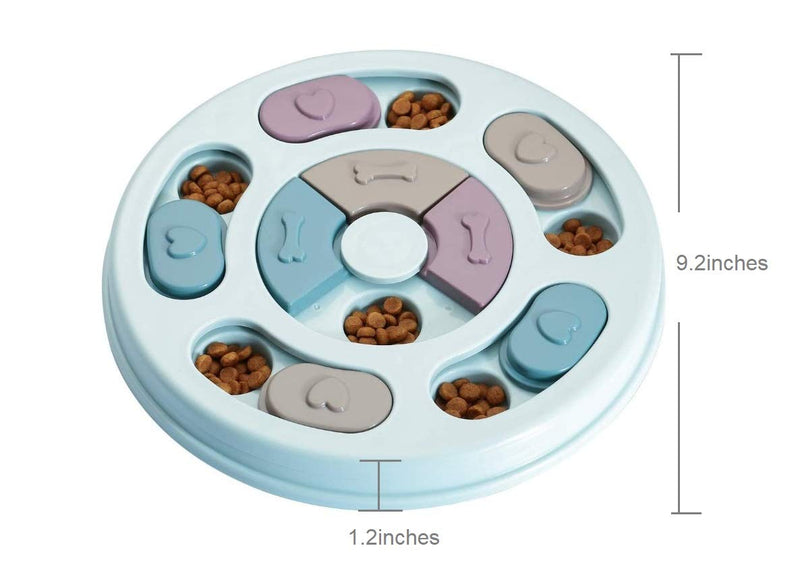 Interactive Feeder Bowl Dog Slow Feeder Puzzle Toy Dog Play Hide and Seek IQ Food Training Game for Pet Dogs Puppy Cats