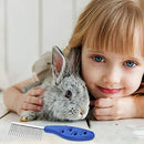 Comfort-Grip Stainless Steel Pet Comb for Dogs, Cats(Small )