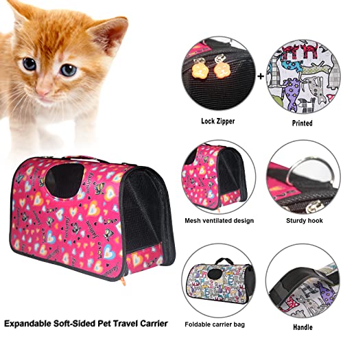 Emily Pets Nylon Outdoors Travel Meshy Window Zipper Closure Pet Carrier Bag For Dog And Cat (S,M,L)