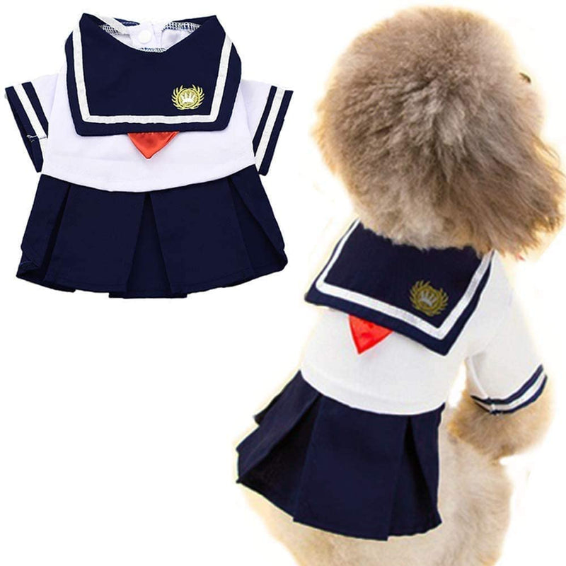 Lulala Skirt Navy Captain Suit For Pets