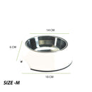 Colorful Melamine Dog Bowl with Non-Skid Silicone Base