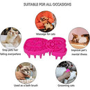 Silicone Dog Grooming Brush for Pet Massage & Care