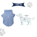 Lulala Pet Dress Plain Shirt with Contrast Stitching Summer Apparel For Pets (XS,S,M,L,XL,SkyBlue)