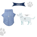 Lulala Pet Dress Plain Shirt with Contrast Stitching Summer Apparel For Pets (XS,S,M,L,XL,SkyBlue)