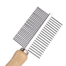 Double-Sided Stainless Steel Grooming Comb for Dogs and Cats
