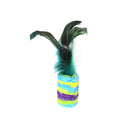 Squeaky Feather Toy For Cat Wine Cork Cat Toy (Multicolor)