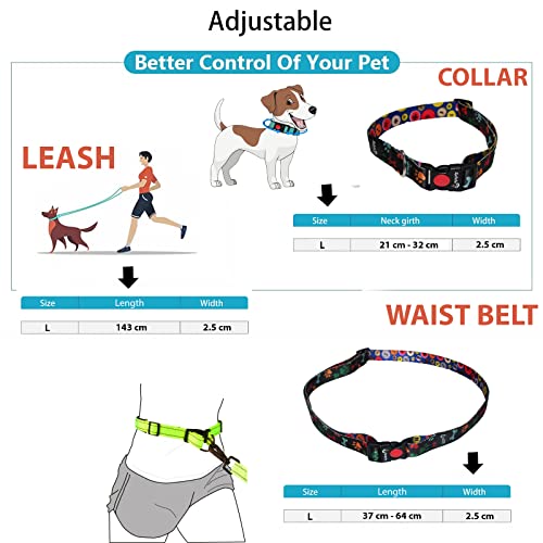 Leash And Waist Belt Set For Dogs