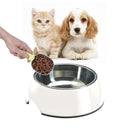 Colorful Melamine Dog Bowl with Non-Skid Silicone Base