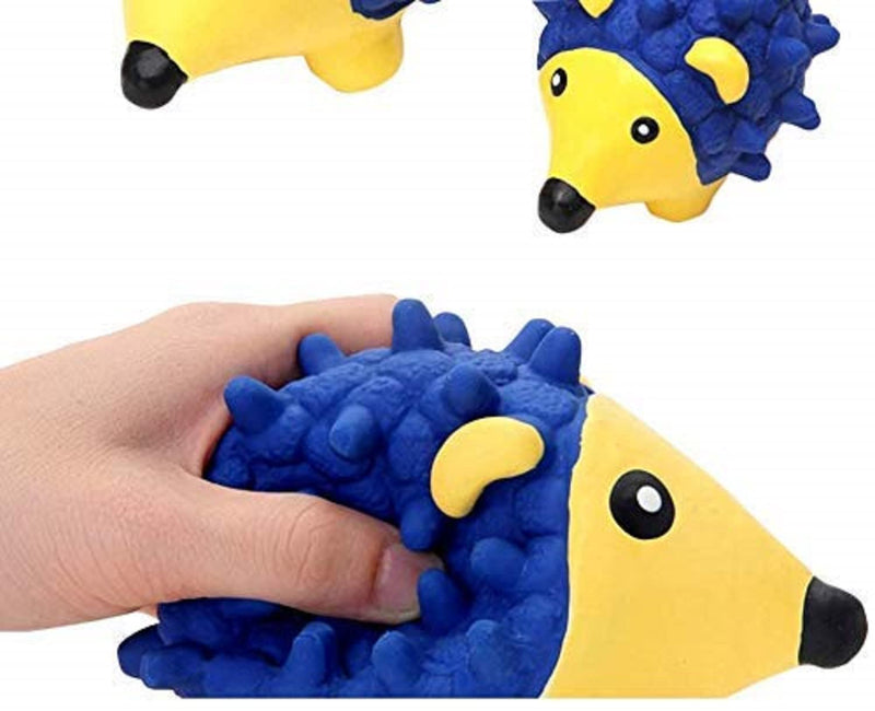 Emily Pets Latex Material Squeaky Dog Toy Small,Large(Blue-Yellow)