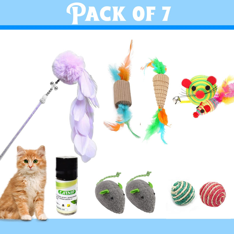 Emily Pets Pack of 7 Combo Set Cat Toys for Kittens (Pack of 7)