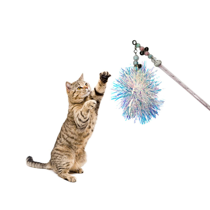 Emily Prts Modern Cat Stick Wand Cat Teaser toy with Bell For cat(Multicolor)