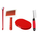 Complete Pet Grooming Kit: Toothbrush, Brush, and Combs (Pack of 4)