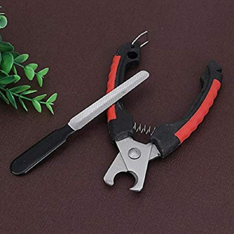 Professional Stainless Steel Tool Nail Clipper Cutter with Nail File for Cat & Dog (Small)