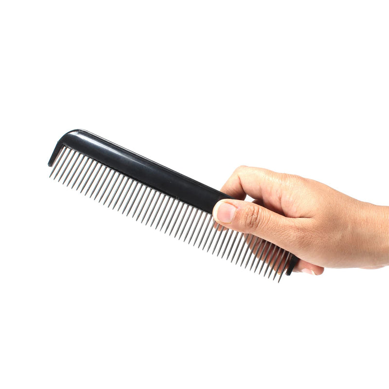 Emily Pets Pet 7inch Comb Large Comb Included for Dogs and Cats all Hair(Black)