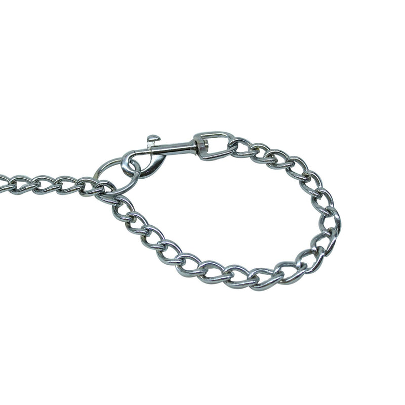 Silver Chain Leash Diamond Cut with Handle(Large,5ft/ 60 inch/14mm)