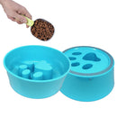 Premium Melamine & Stainless Steel Non-Slip Pet Bowl for Dogs