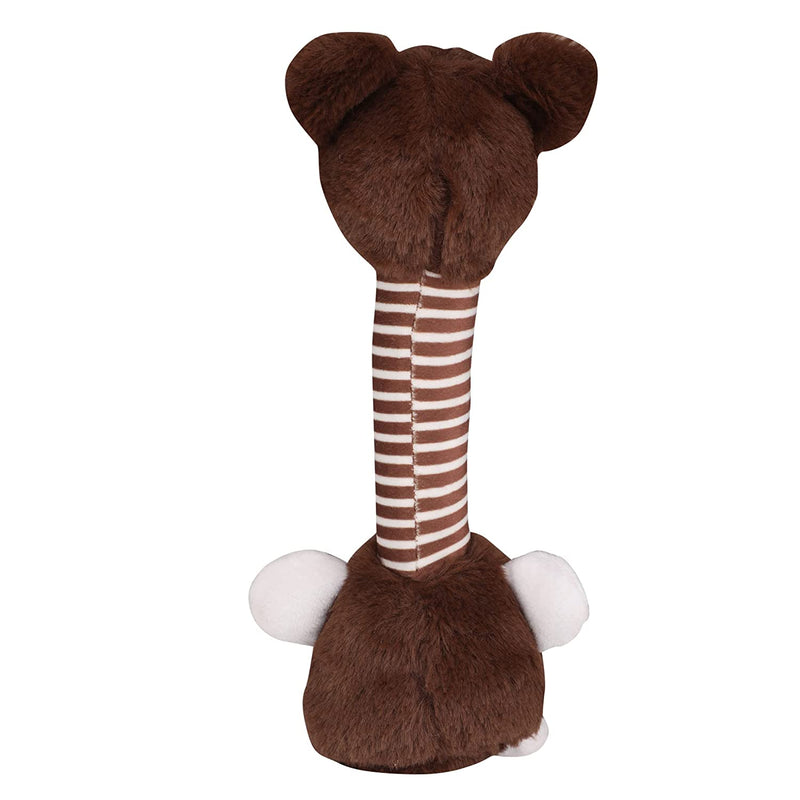 Emily Pets Squeaky Dog Toys Chew Toys for Dogs Plush Dog Toy (Brown)