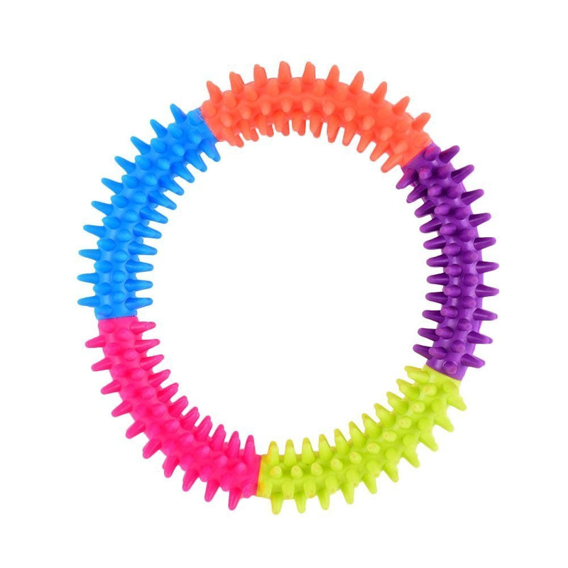 Rubber Teething Biting Teeth Gums Chew Ring Toy(Colour May Vary)
