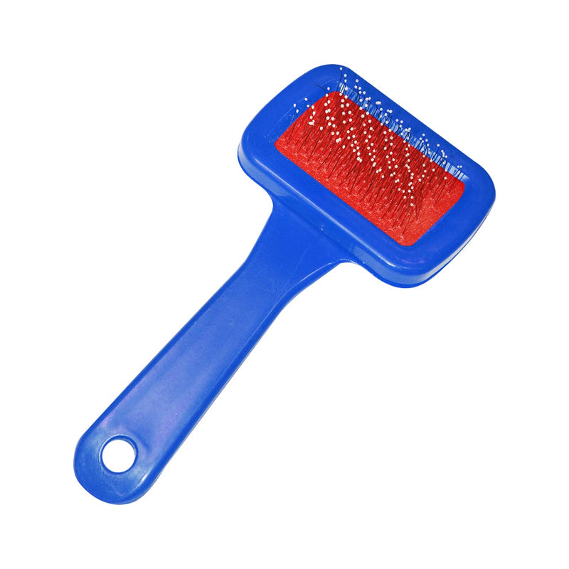 Emily Pets Rabbit Bathing Supplies Pet Grooming Comb Dutch Rabbits Dog Comb Dry Brush(Blue,Red)(S,L)