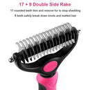 Emily Pets Pets Grooming Tools (Pink Black, Large) (Large, Pink)