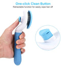 Pet Grooming Brush with Self-Cleaning Function