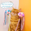 Interactive Cat Wand Teasers 2-Piece Kitten Toy Set