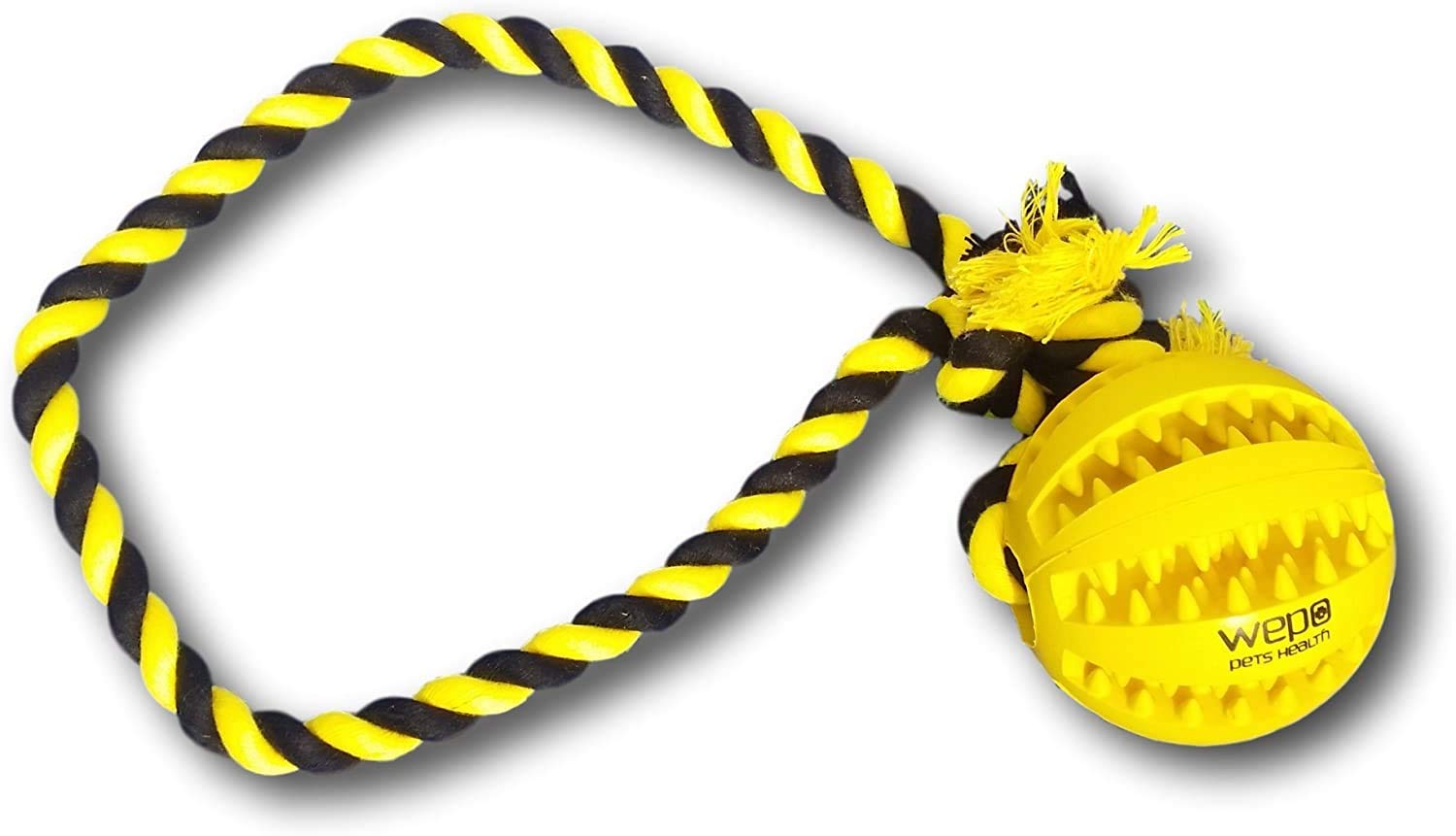 premium rubber chew ball With Rope for Dogs