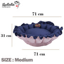 Round Reversible Dog Bed Premium Comfort Pet Cuddler