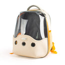 Emily Pets Pet Carrier Backpack, Bubble Backpack Carrier, Cats and Puppies(Beige)Medium