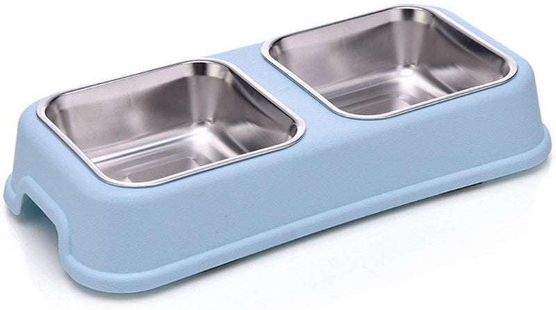 Stainless Steel 2 in 1 Bowl Pet Feeder for Dog & cat